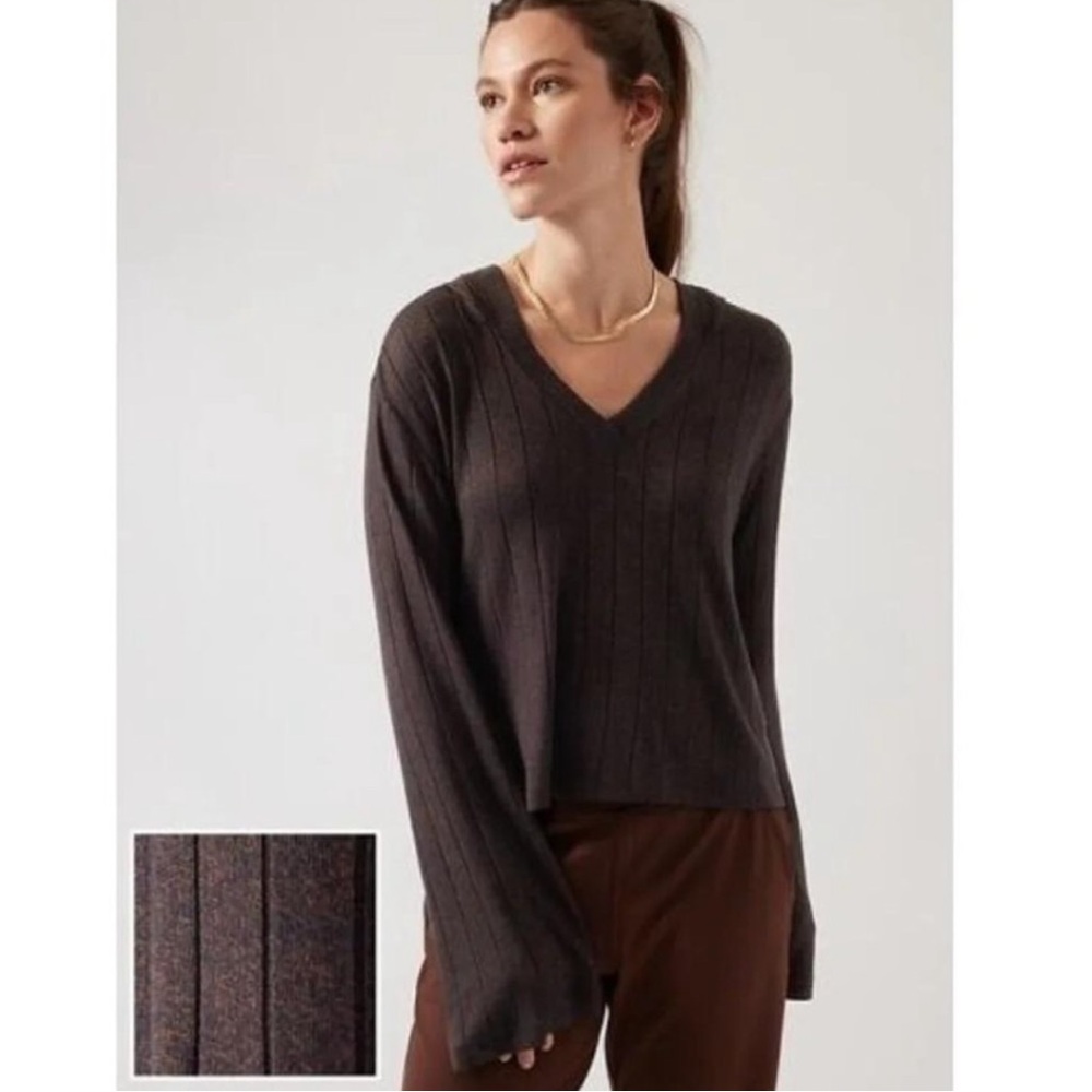 Athleta Harmony Cropped Hooded Sweater
